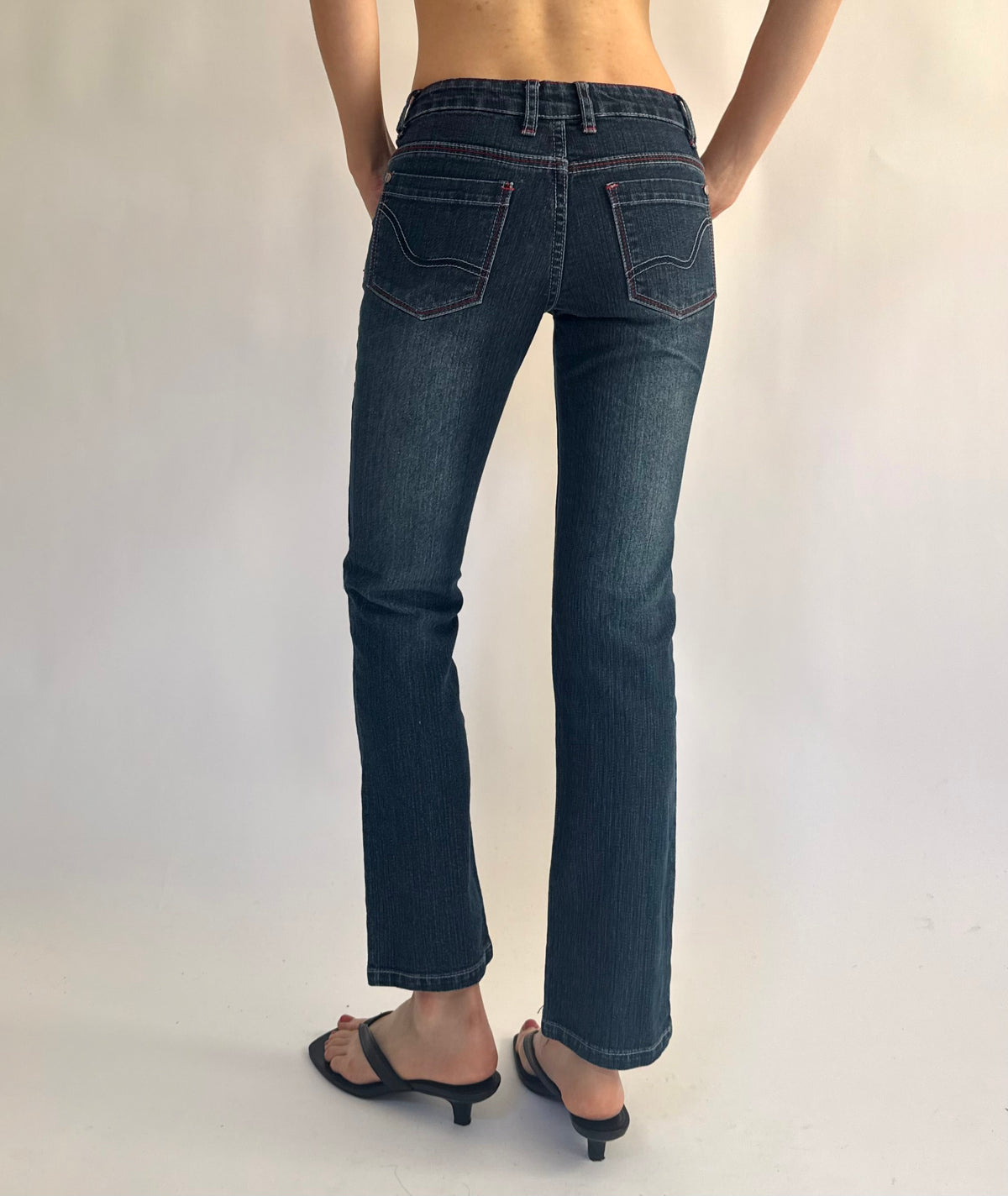 Y2K mid rise straight leg jeans