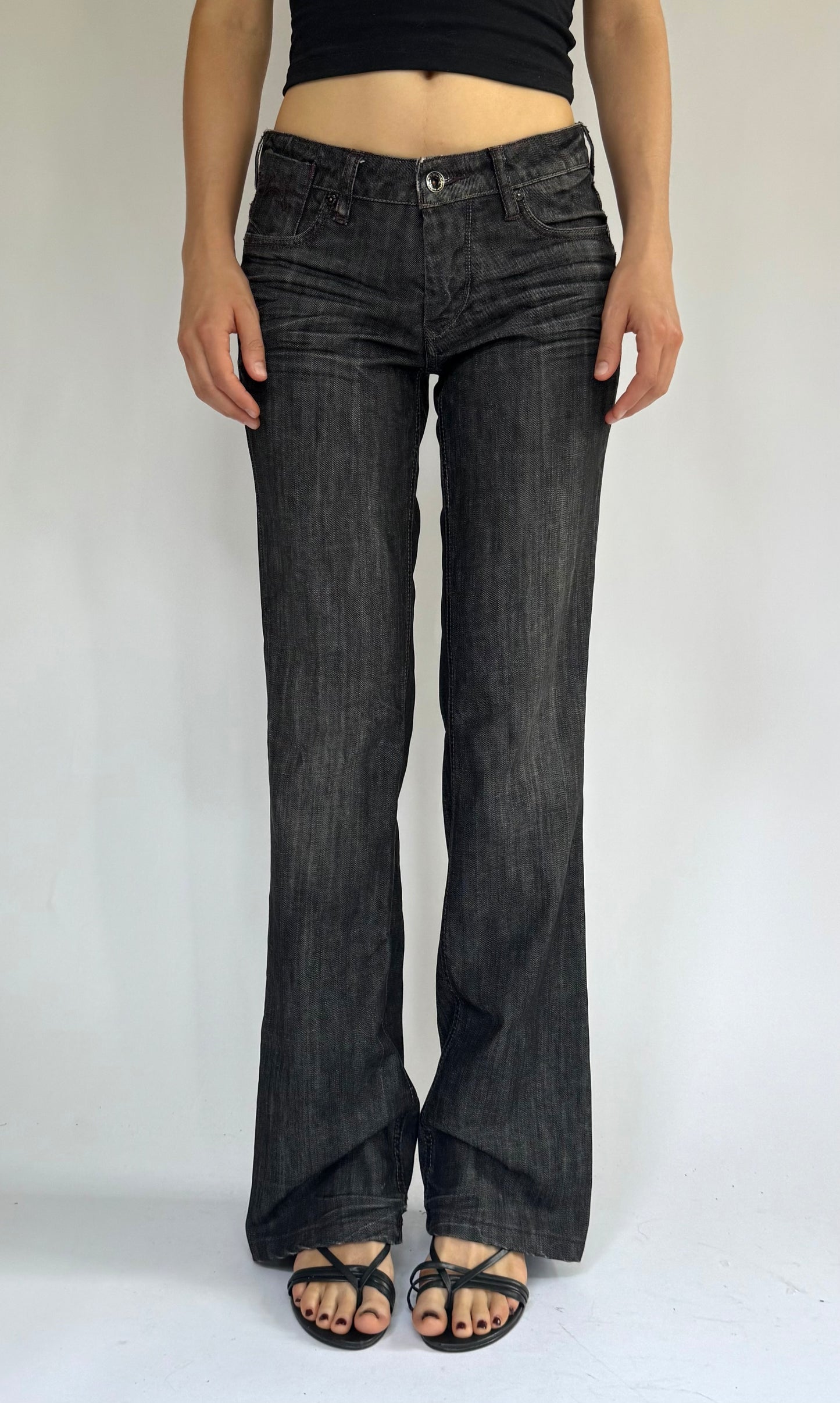 Y2K mid rise PARASUCO flare jeans