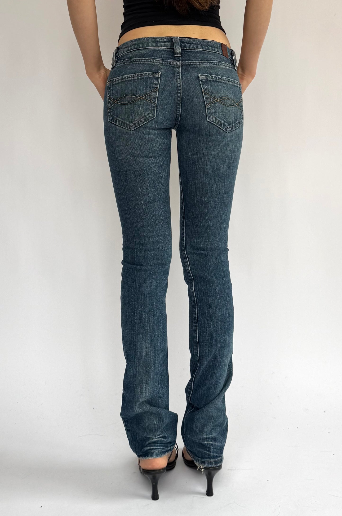 2000s/2010s extra low rise skinny jeans by Abrecombie and Fitch