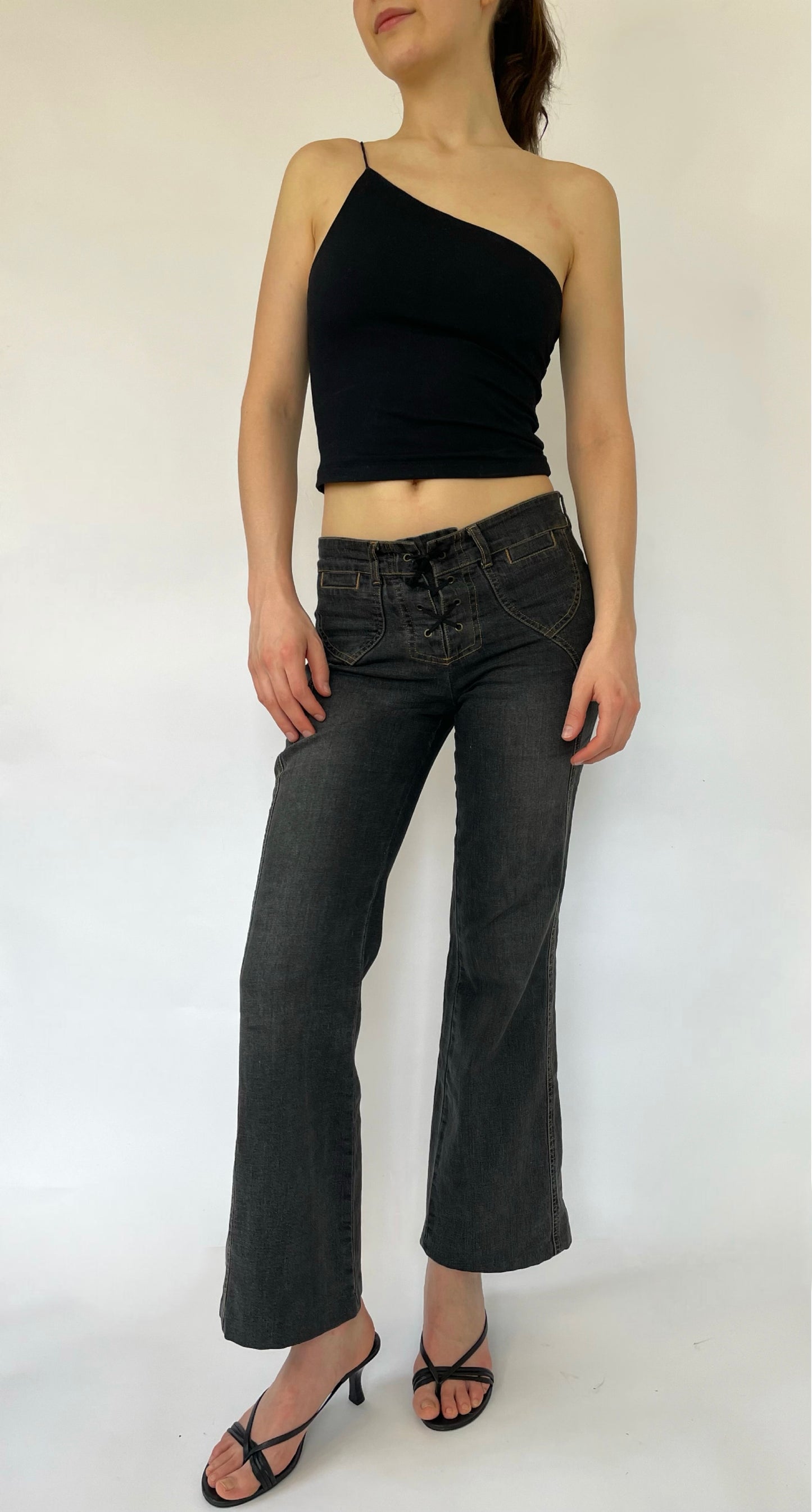 Y2K mid rise flaired jeans by vintage Garage