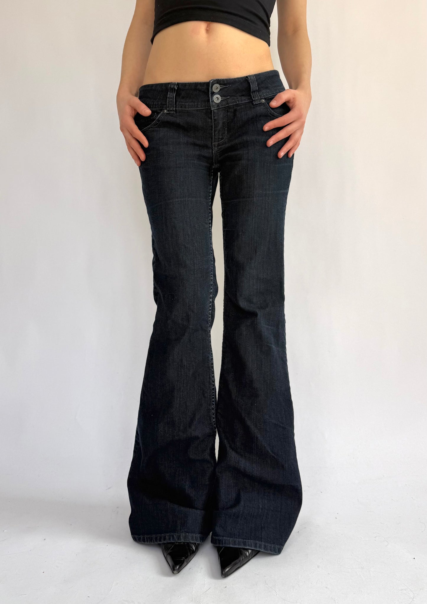 Y2K/2000s low rise extra flared jeans by Dynamite vintage