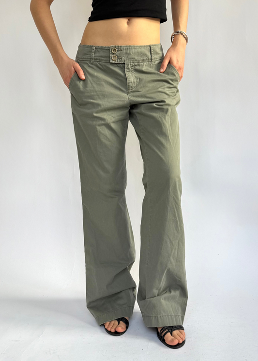 Y2K low rise flared cargos by esprit