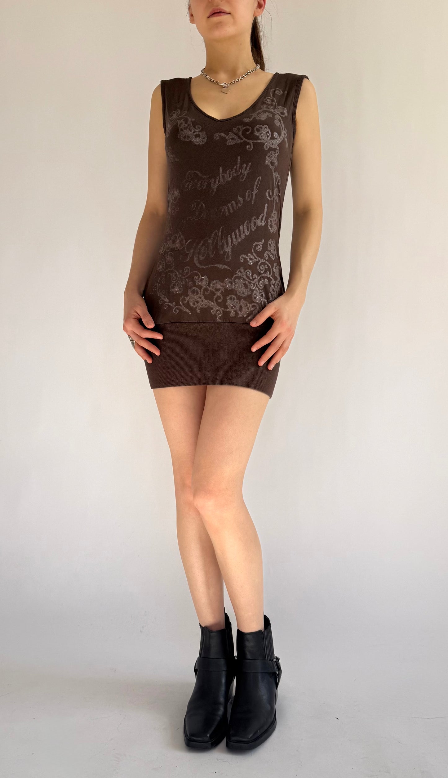 Y2K/2000s mini open back dress