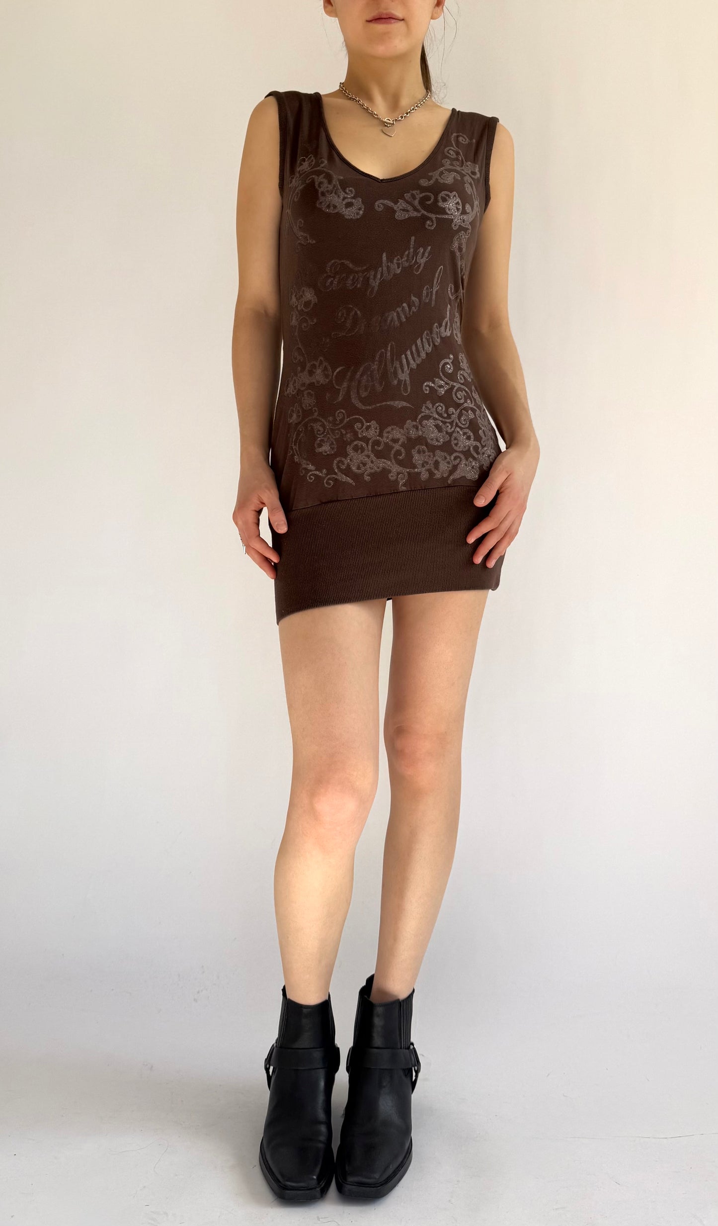 Y2K/2000s mini open back dress