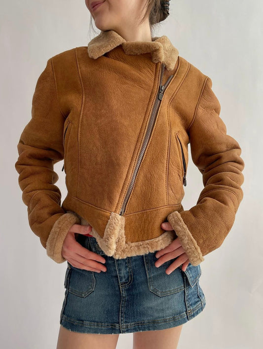 Suede and Sherpa jacket