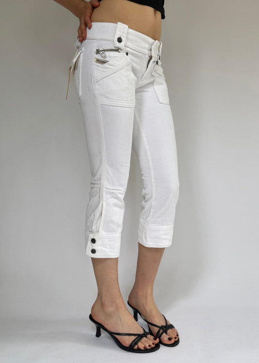 Y2k DEADSTOCK DIESEL with tags low rise capris