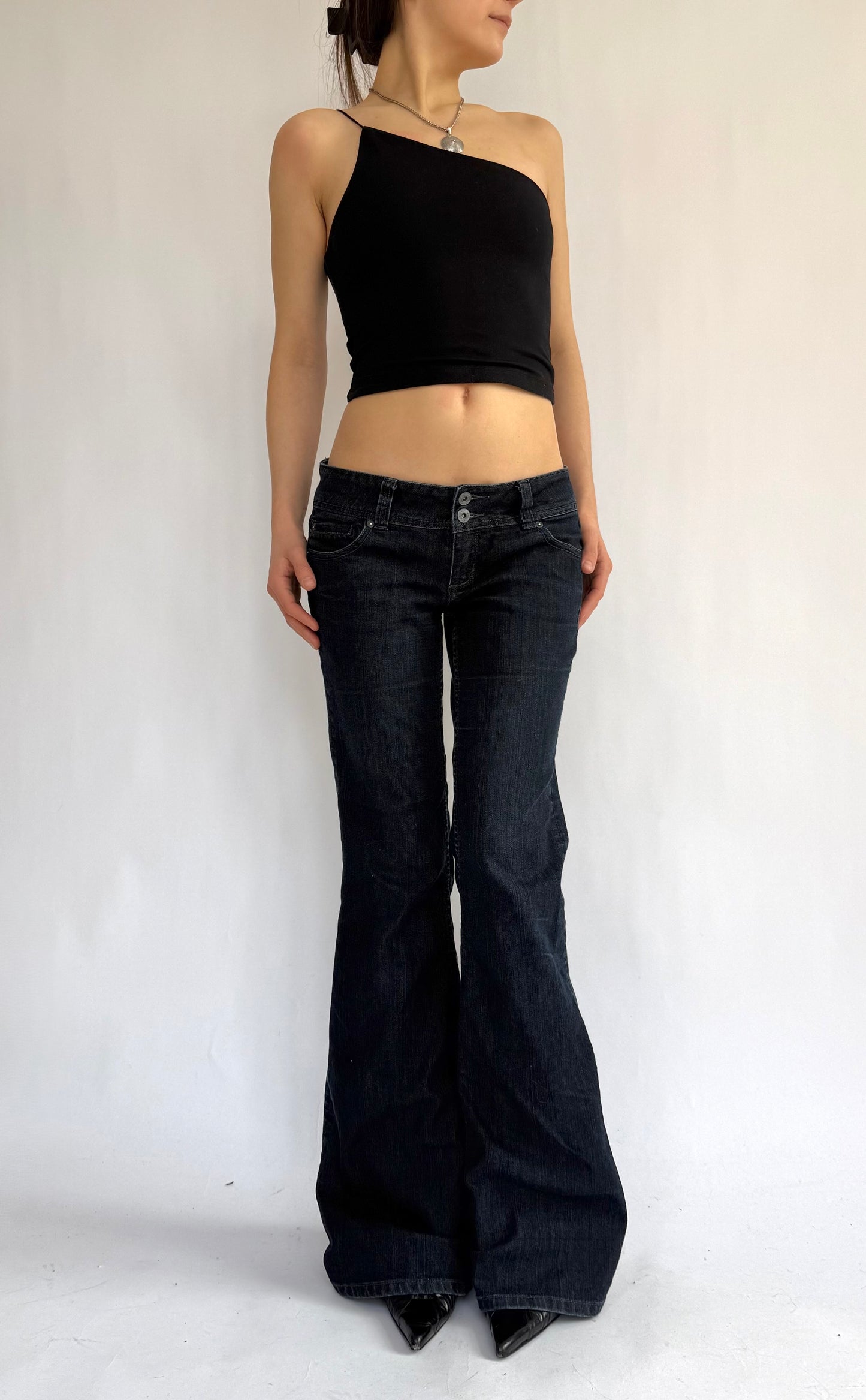 Y2K/2000s low rise extra flared jeans by Dynamite vintage