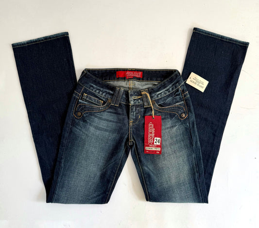 Y2K GUESS JEANS DEADSTOCK extra low rise flared jeans