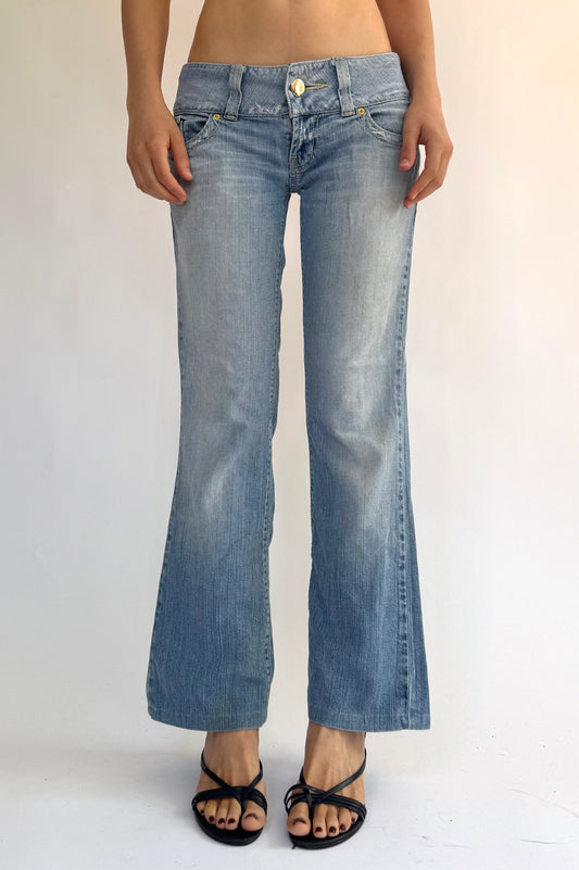 Y2K low rise light wash GUESS Jeans