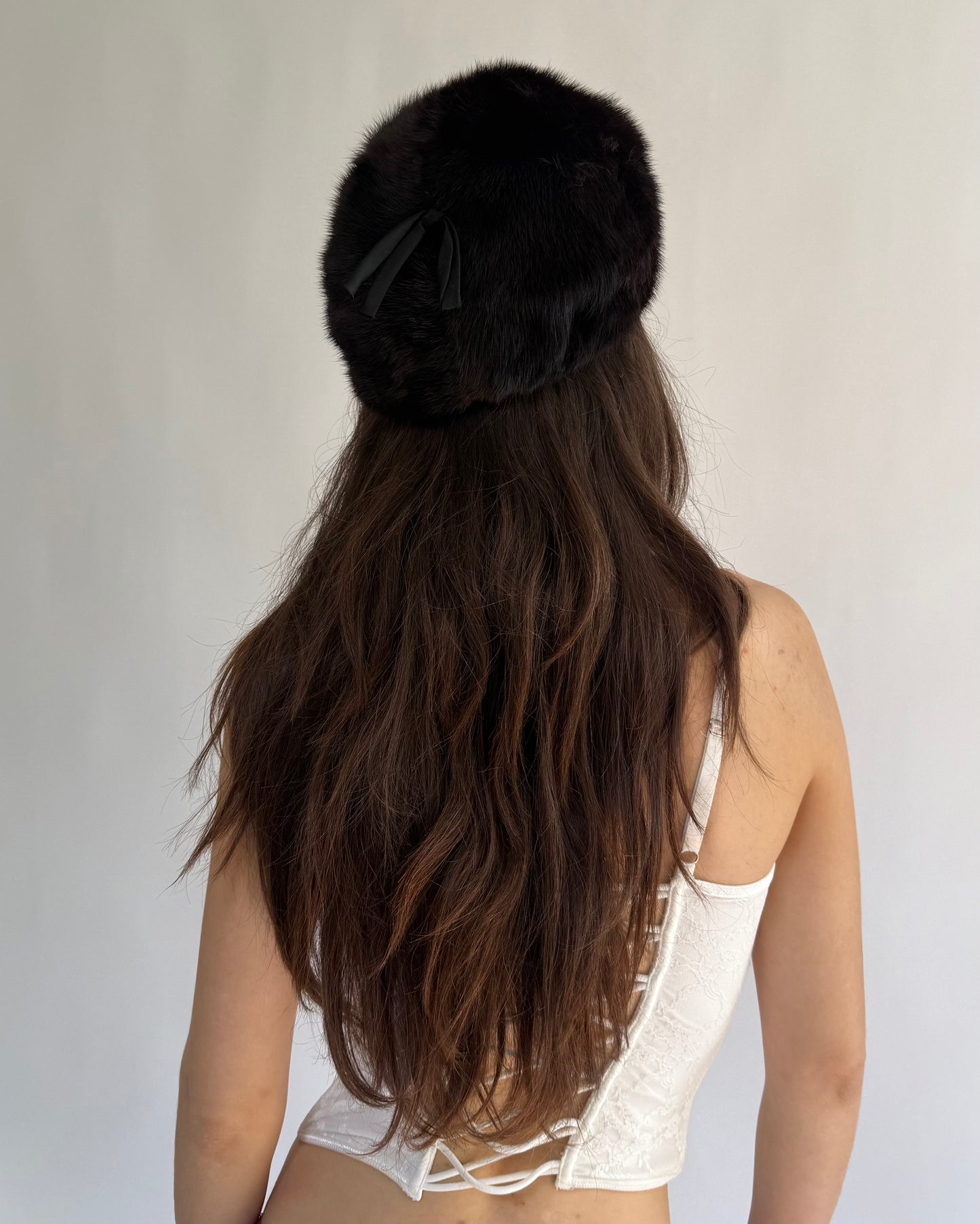 Vintage 90s fur hat