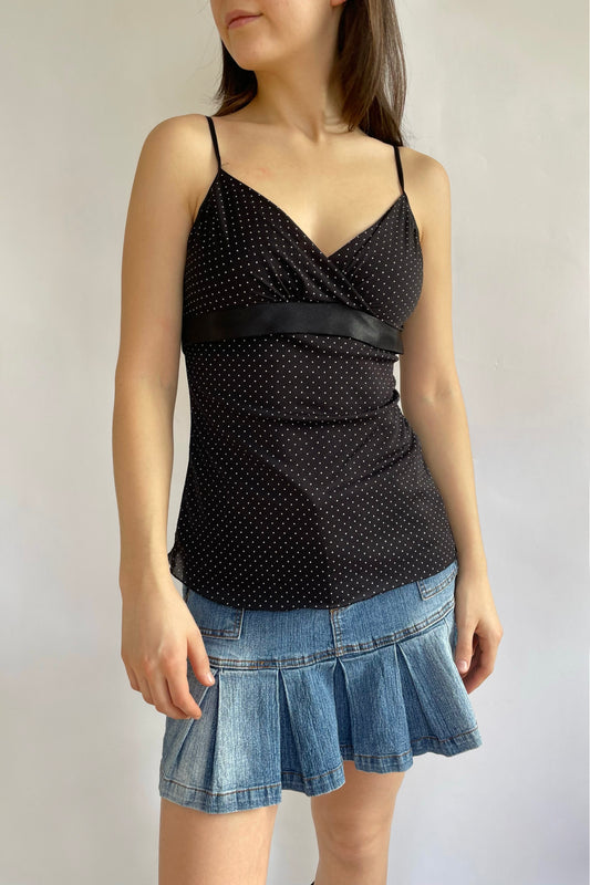 Vintage polka dot camisole top