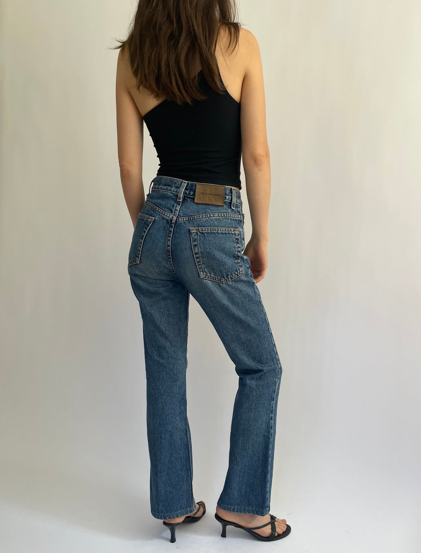 90s Calvin Klein high waisted jeans in size 25/Small