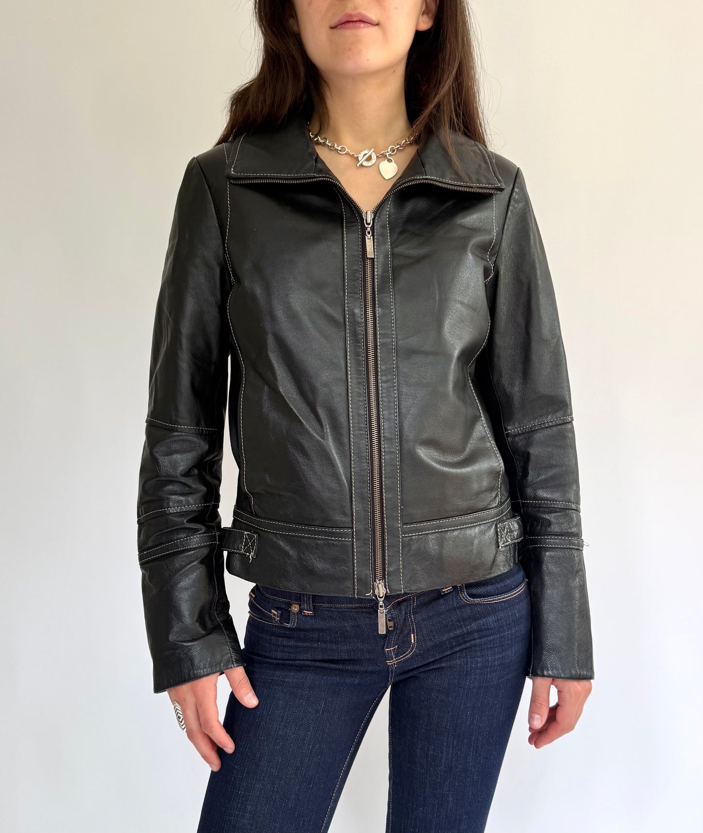 Vintage genuine leather jacket by DANIER