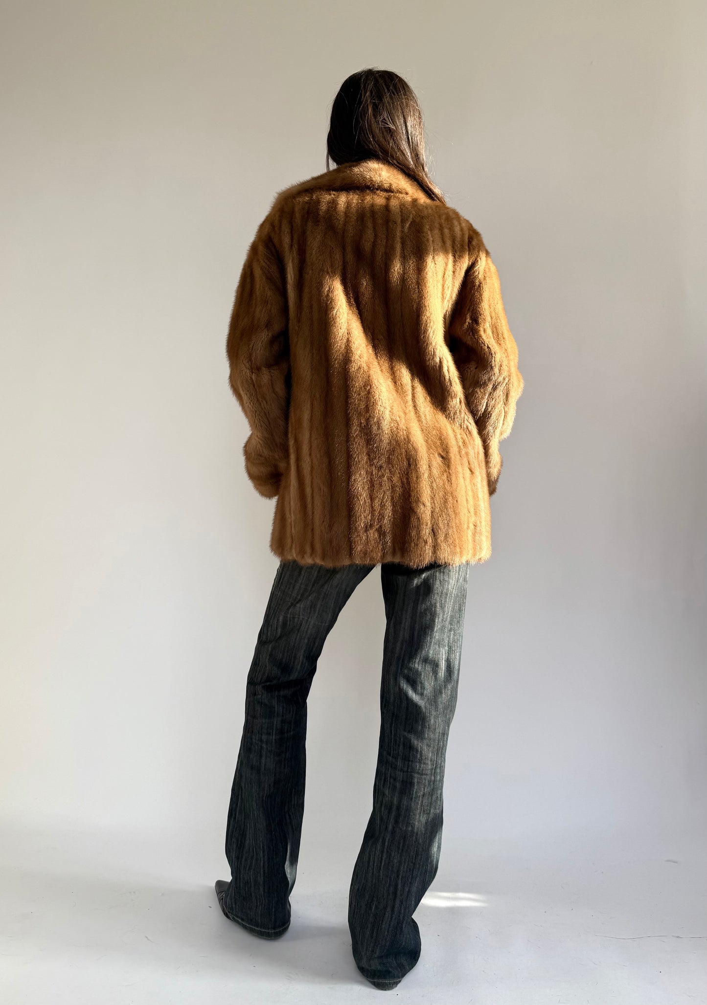 Vintage 90s genuine Fur coat