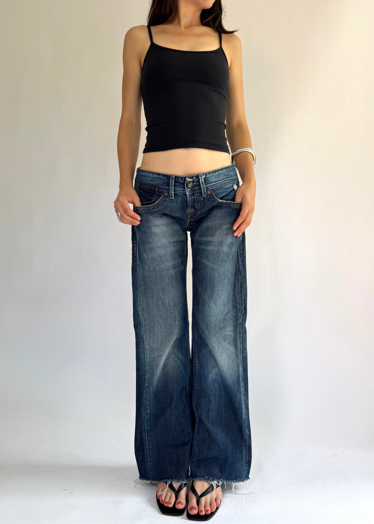 Y2K extra low rise wide leg jeans By REPLAY JEANS