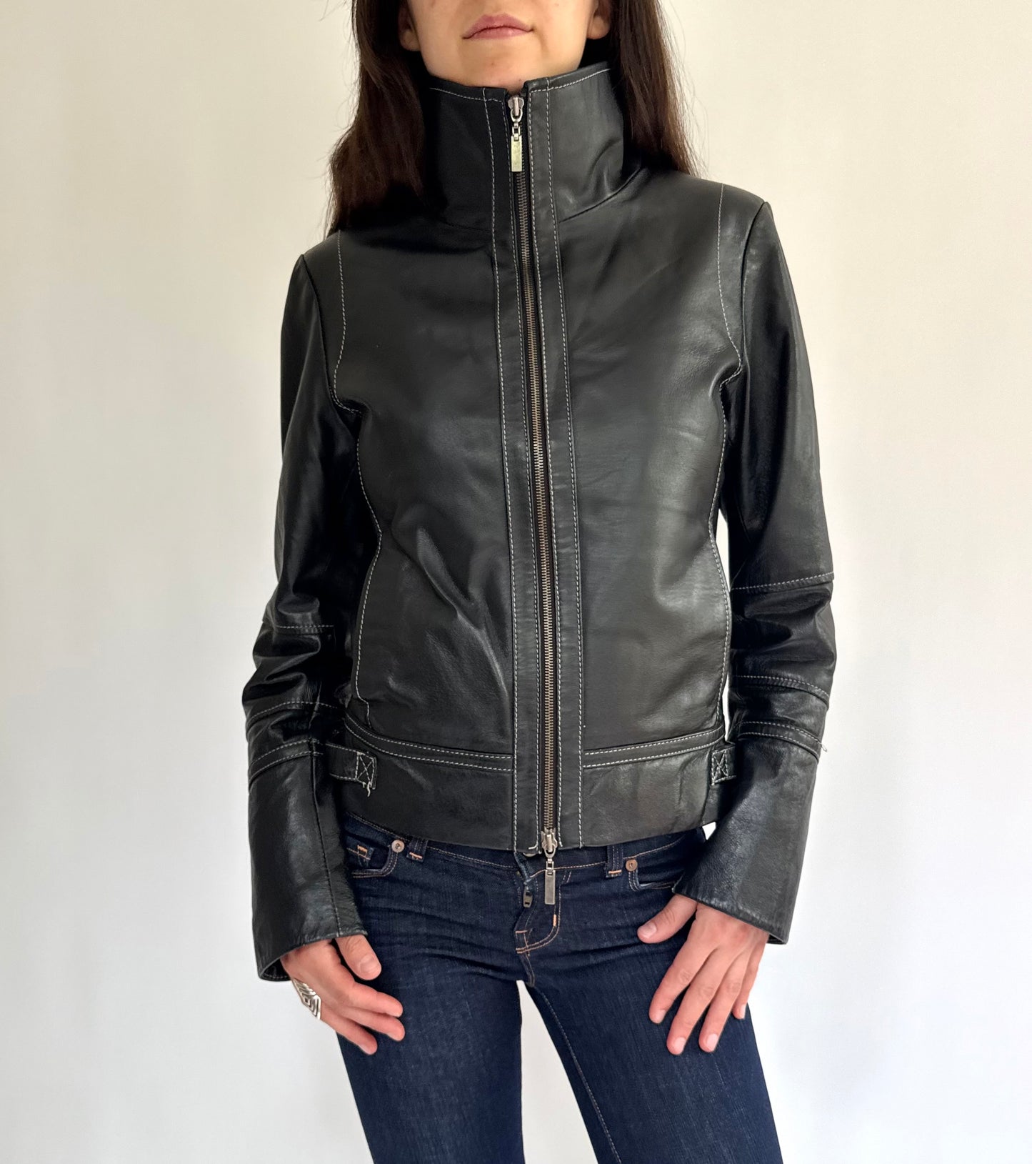 Vintage genuine leather jacket by DANIER