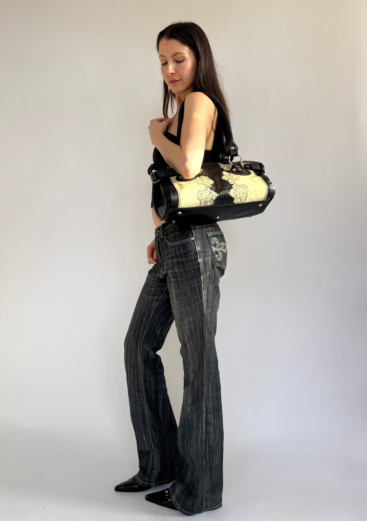 Y2K/2000s genuine leather bag