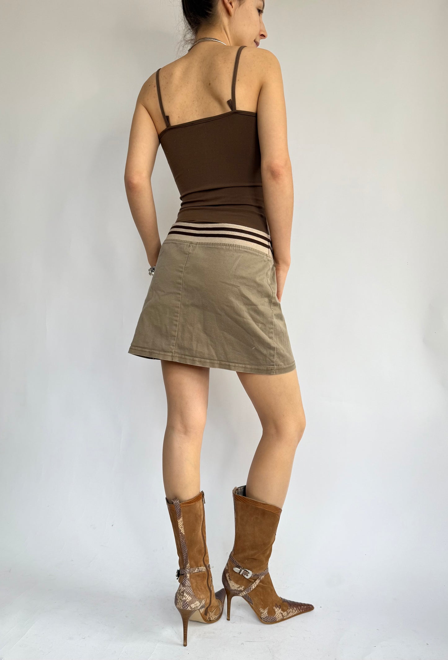 Y2K cargo type mini skirt