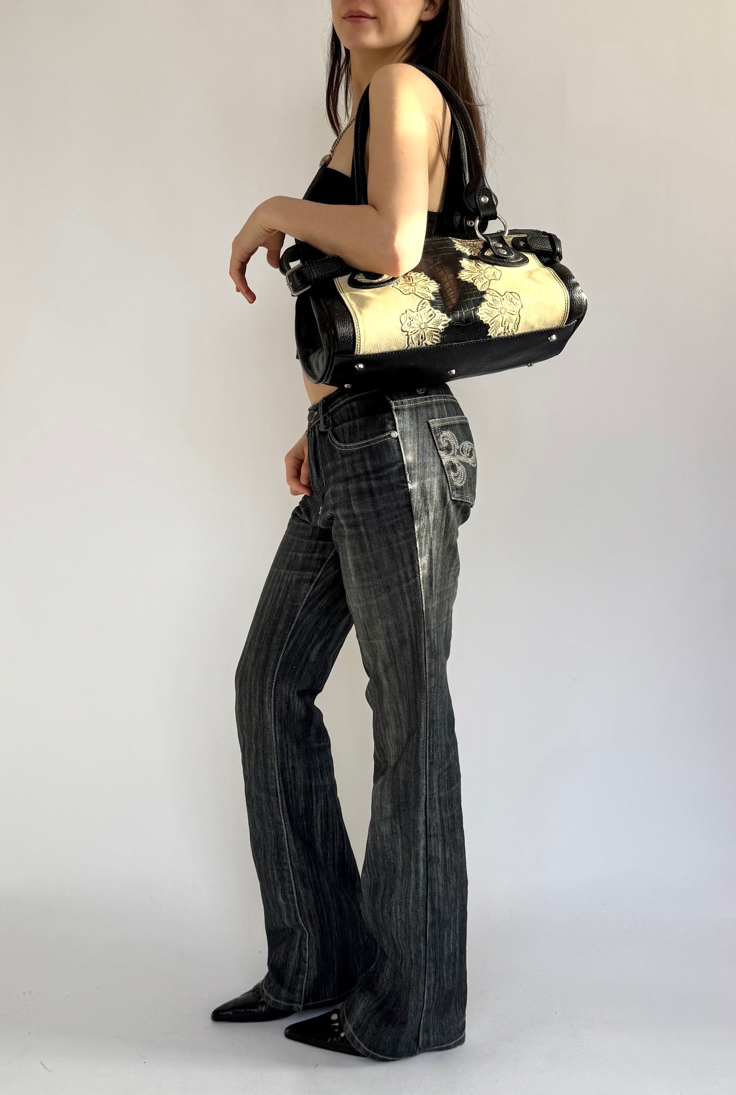 Y2K/2000s genuine leather bag