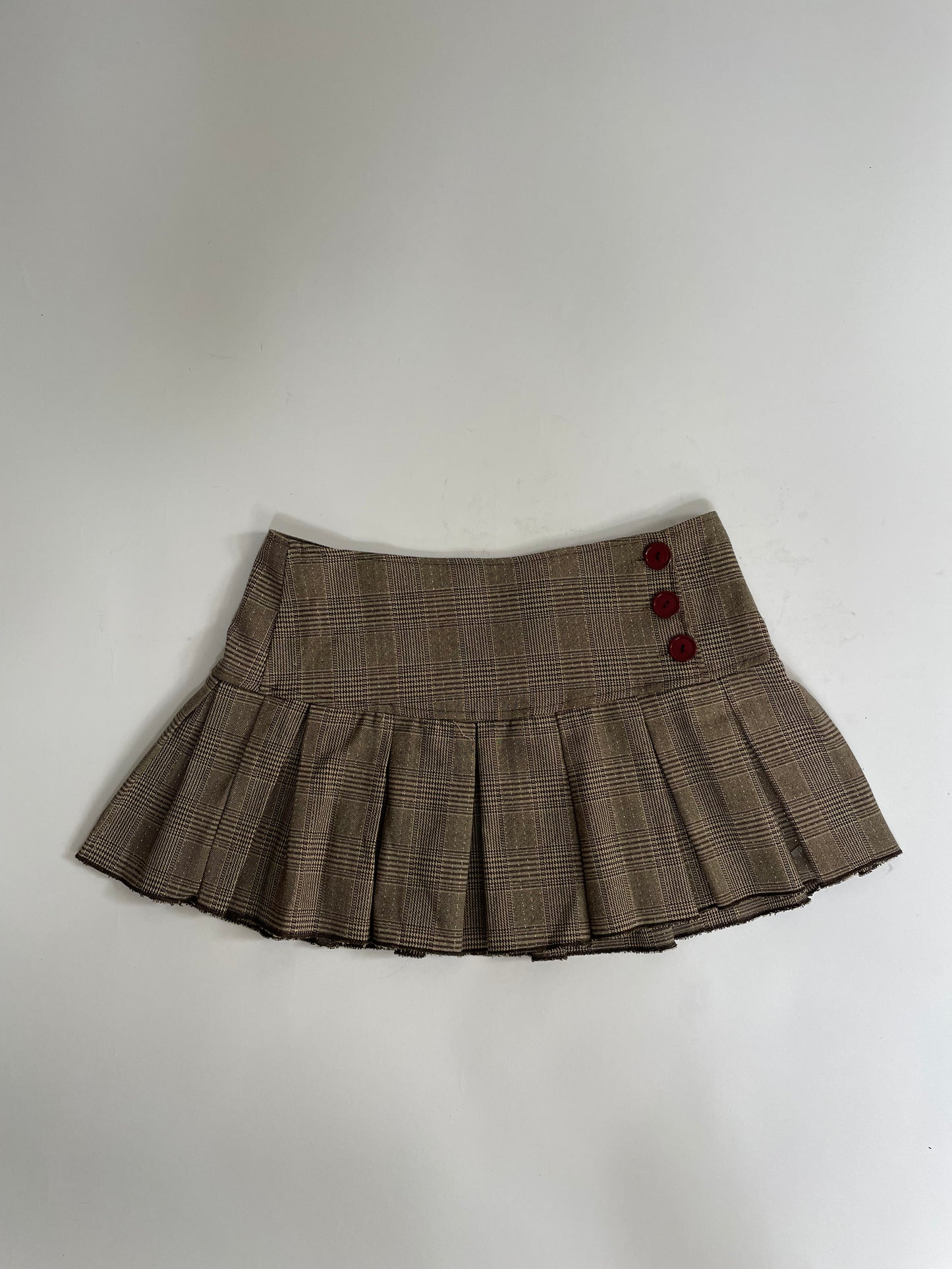 Y2k pleated mini skirt