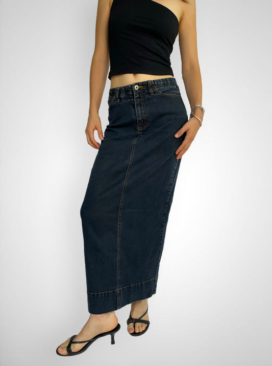 Y2k maxi denim skirt by SEXSO