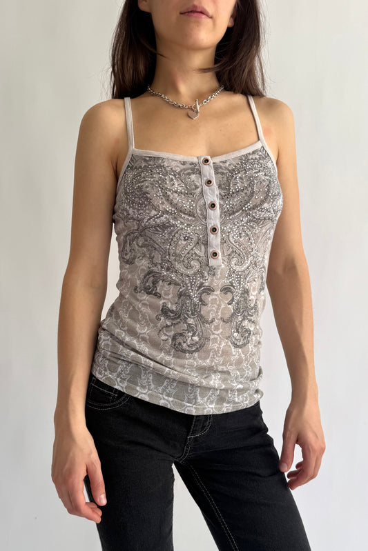 Y2K bedazzled camisole top by MISS ME