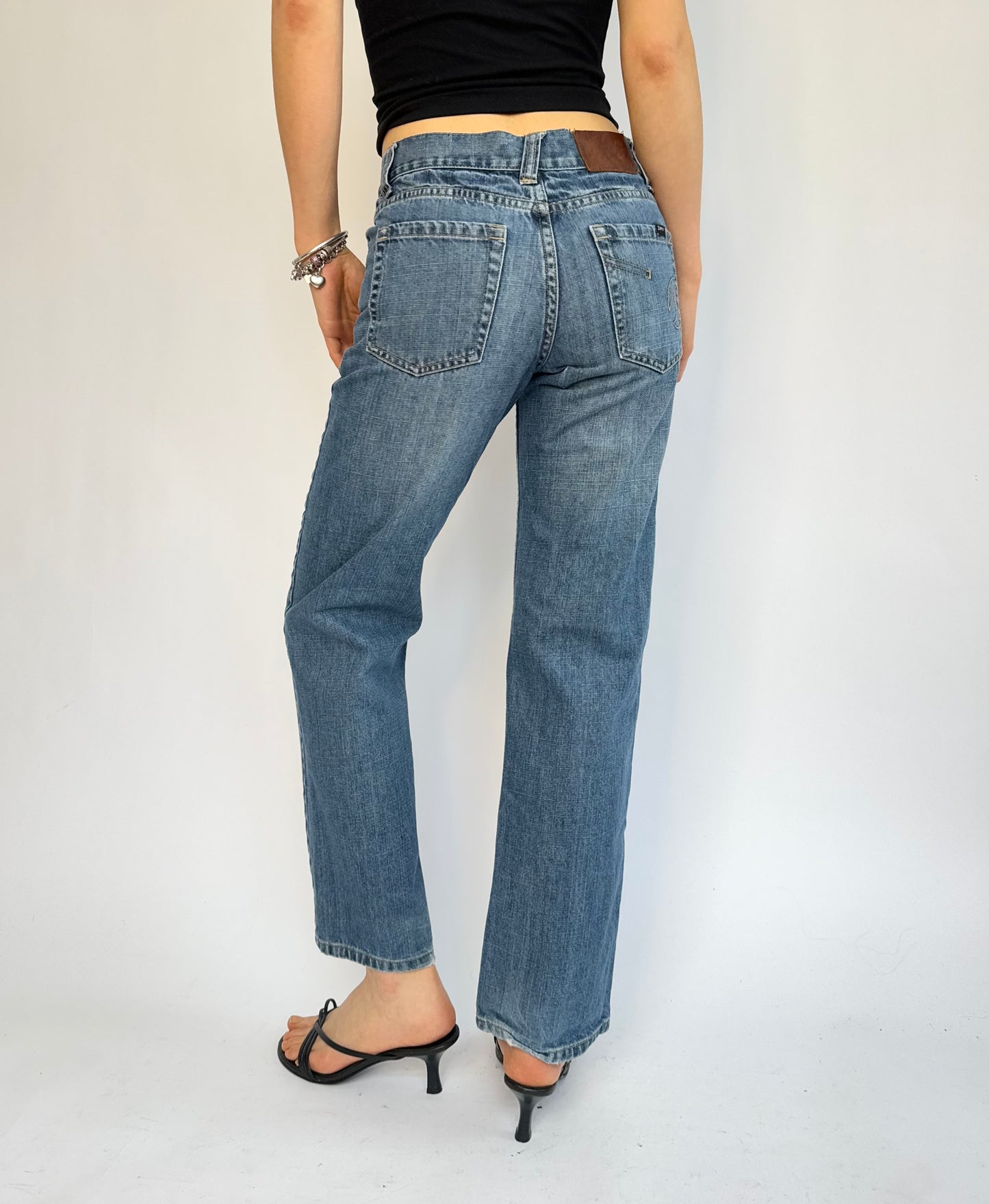 Y2K mid rise straight leg jeans