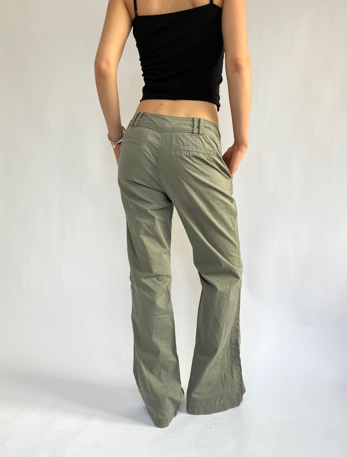 Y2K low rise flared cargos by esprit