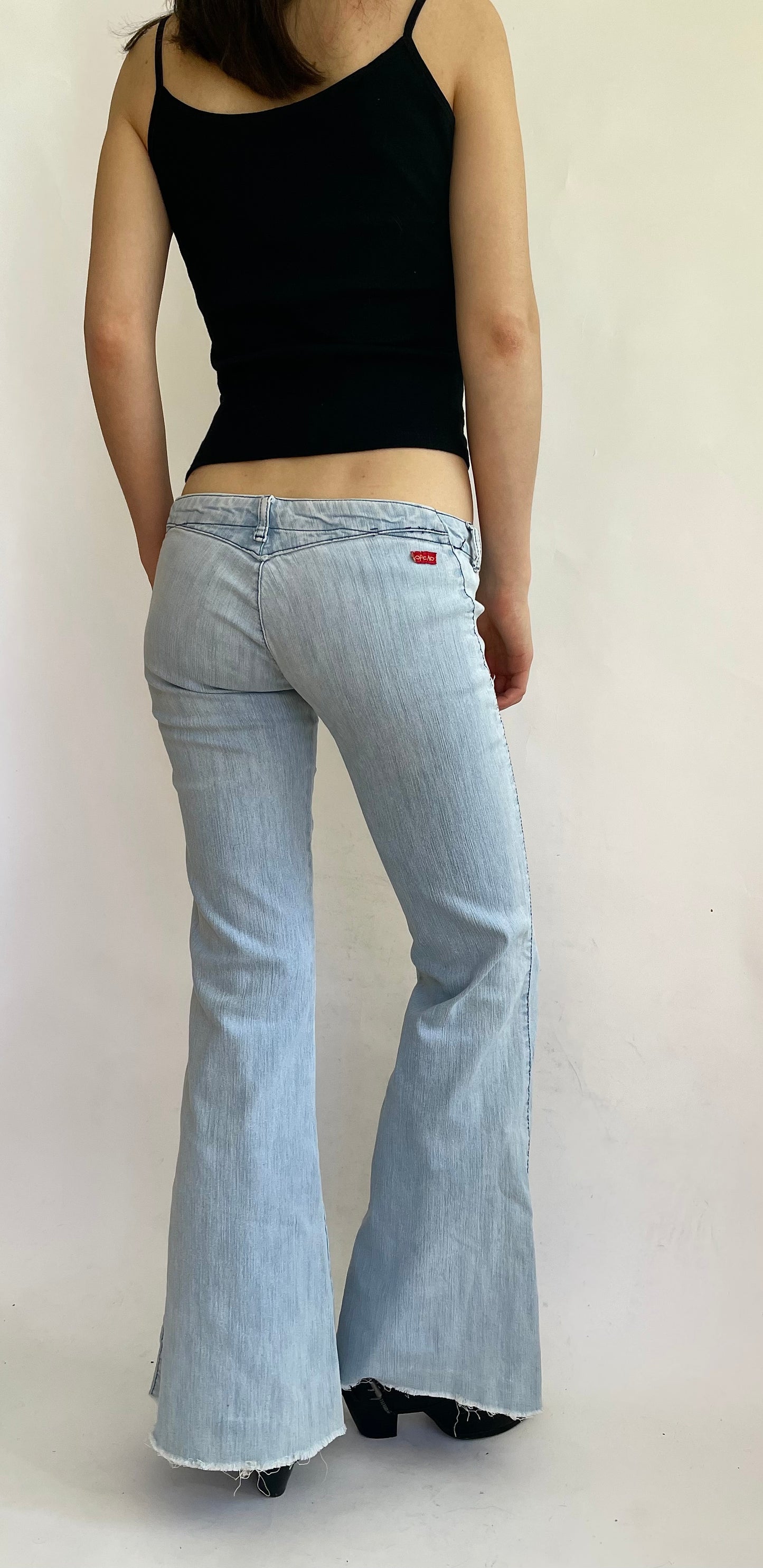 Y2K low rise flaired jeans by OPCAO