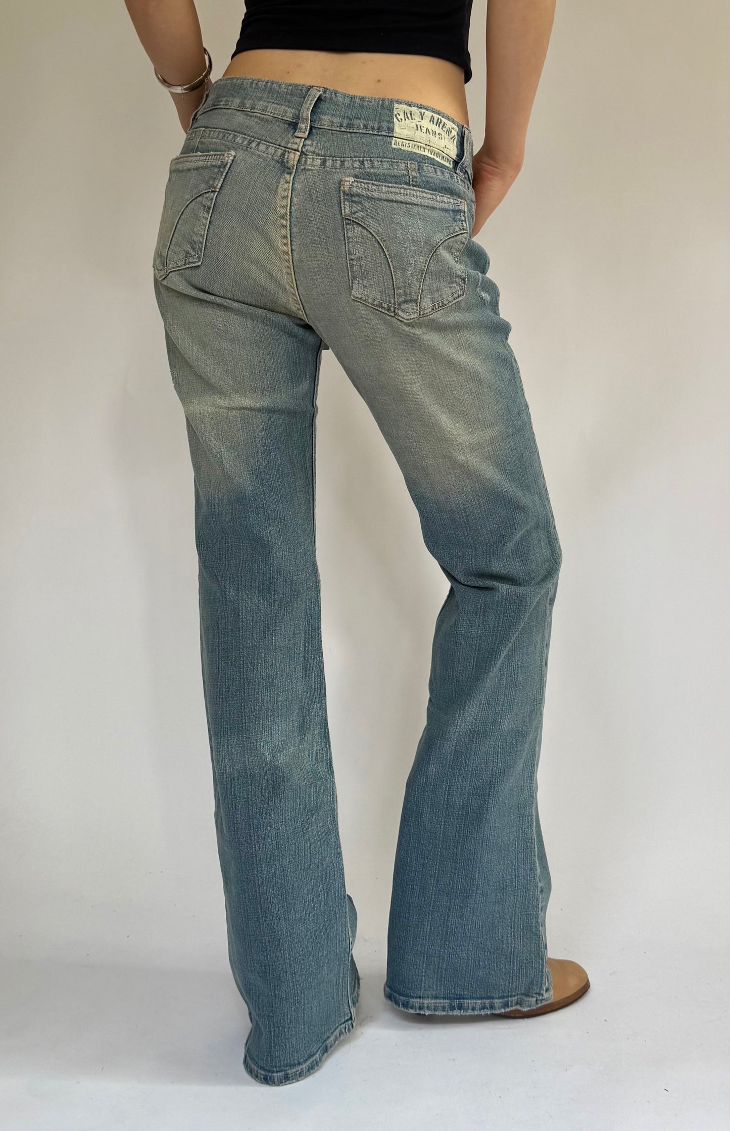 Y2K DEADSTOCK with tags low rise flared jeans