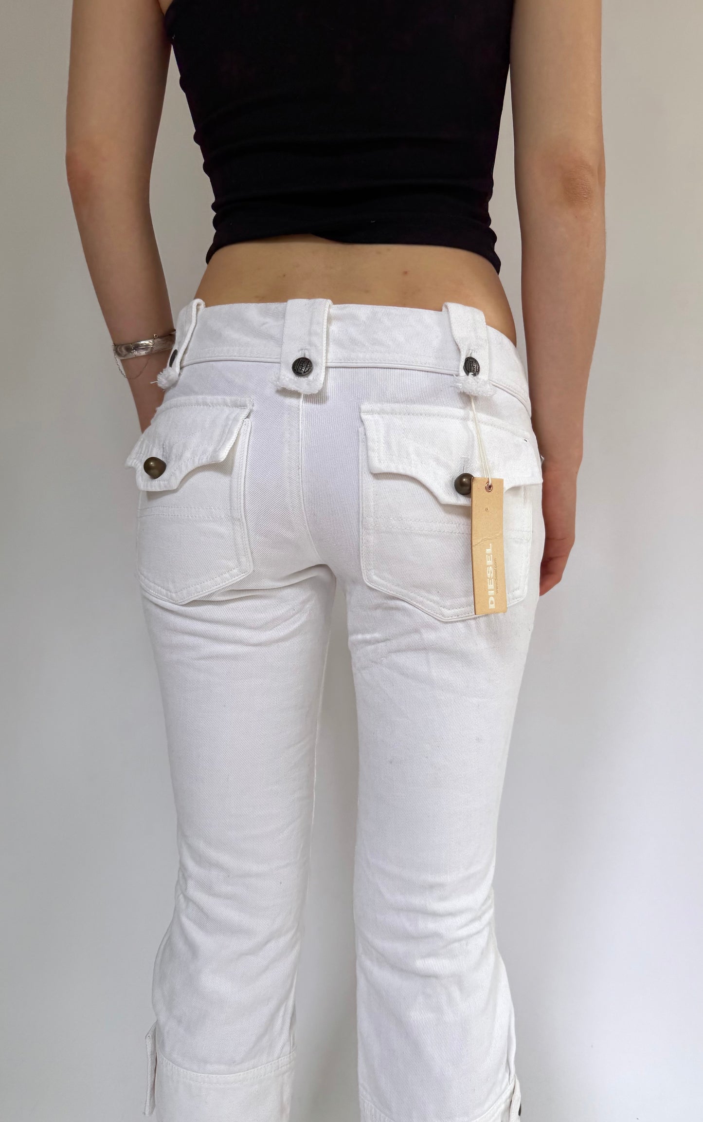 Y2k DEADSTOCK DIESEL with tags low rise capris