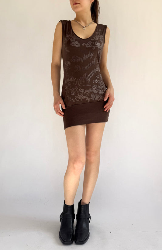 Y2K/2000s mini open back dress