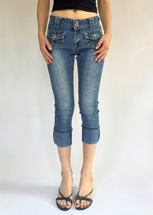Y2k mid rise capris by brand ANGEL