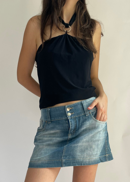 Y2K mini dernim skirt