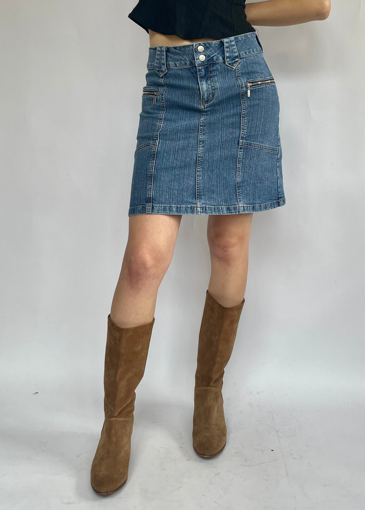 Vintage denim skirt