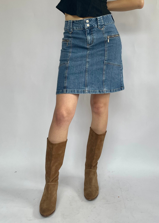 Vintage denim skirt